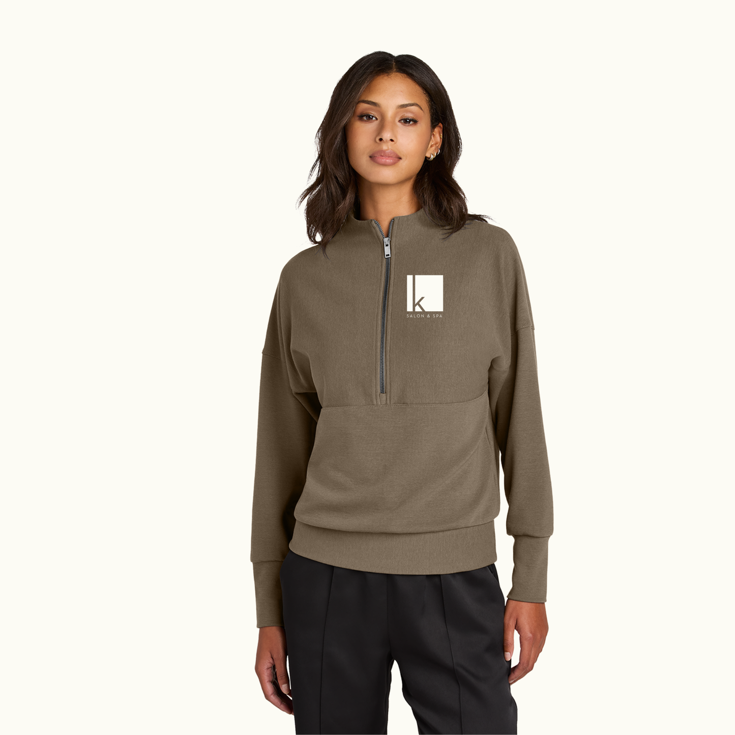 K Spa Linear Texture 1/4-Zip