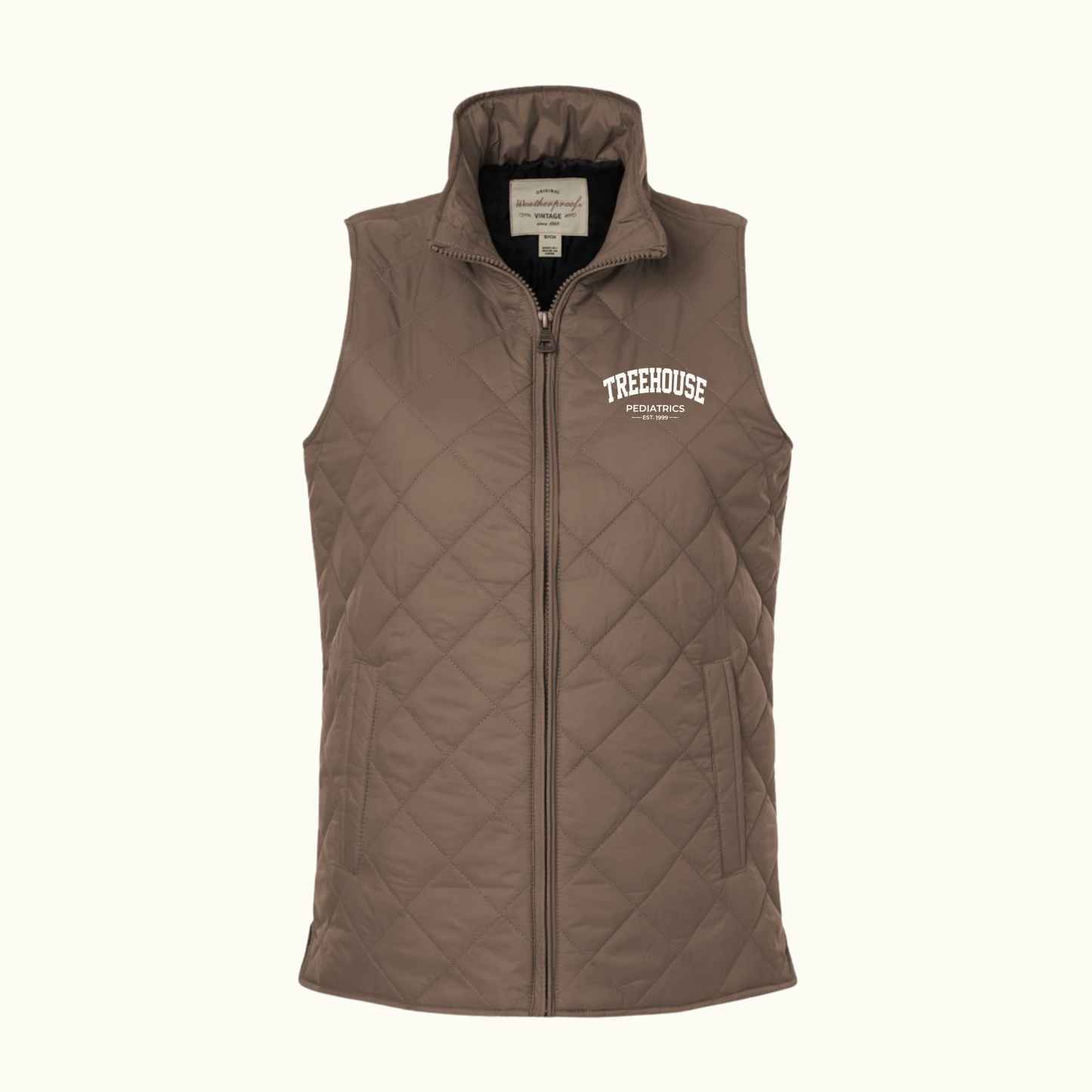 Treehouse- Women's Vintage Diamond Quilted Vest