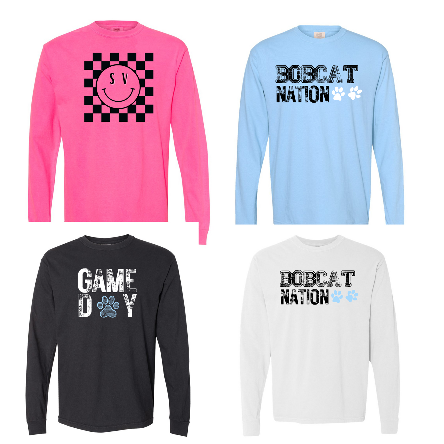 Game "OUT"  Bobcat Long Sleeve T-Shirt