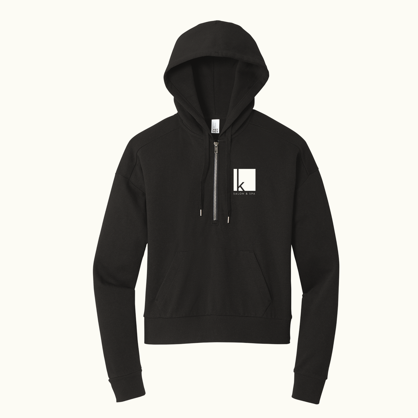 K Spa- Women's Tri Fleece 1/2 Zip  Hoodie Sweatshirt