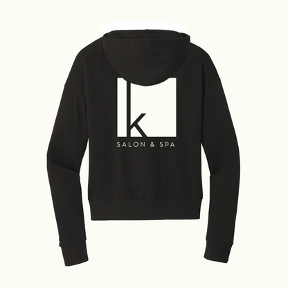 K Spa- Women's Tri Fleece 1/2 Zip  Hoodie Sweatshirt