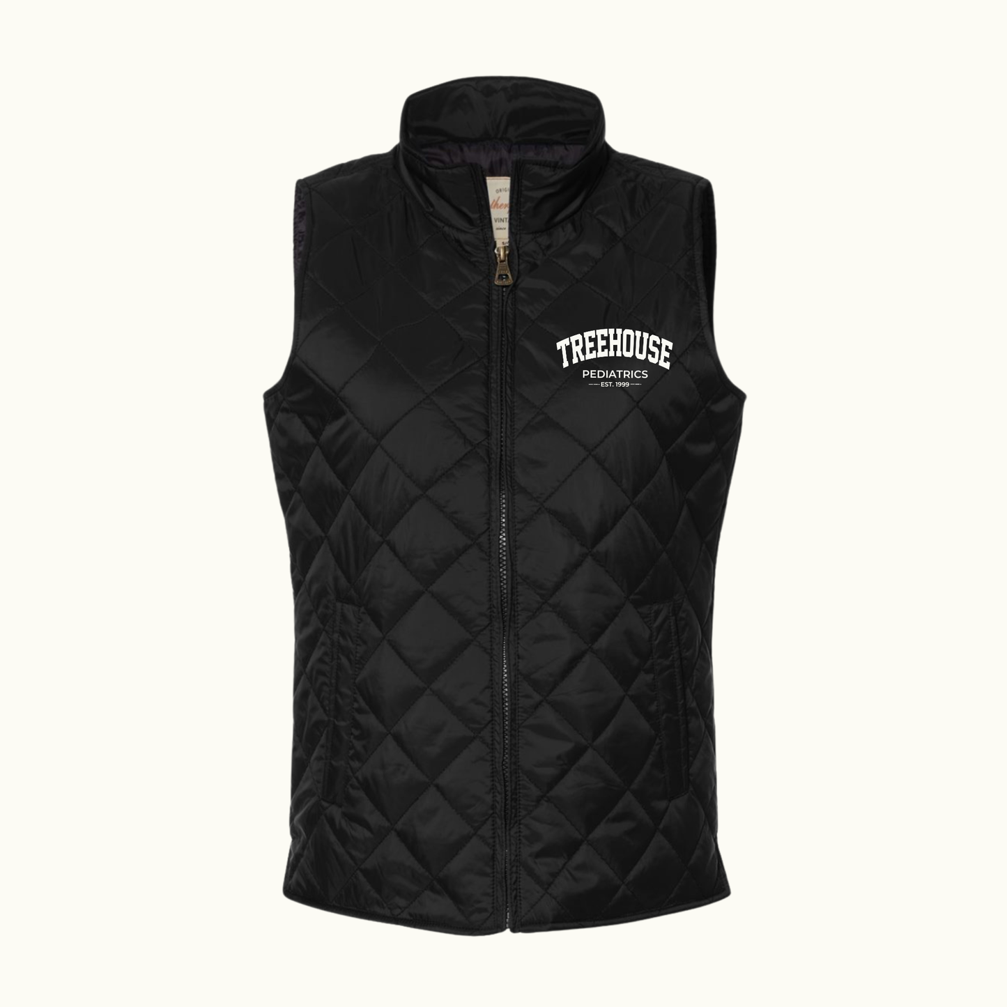 Treehouse- Women's Vintage Diamond Quilted Vest
