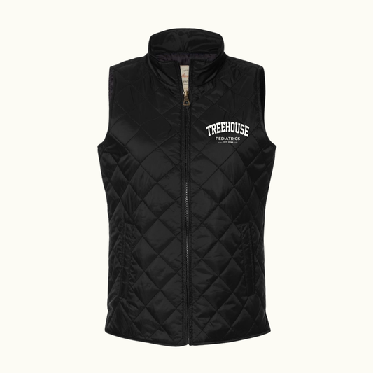 Treehouse- Women's Vintage Diamond Quilted Vest