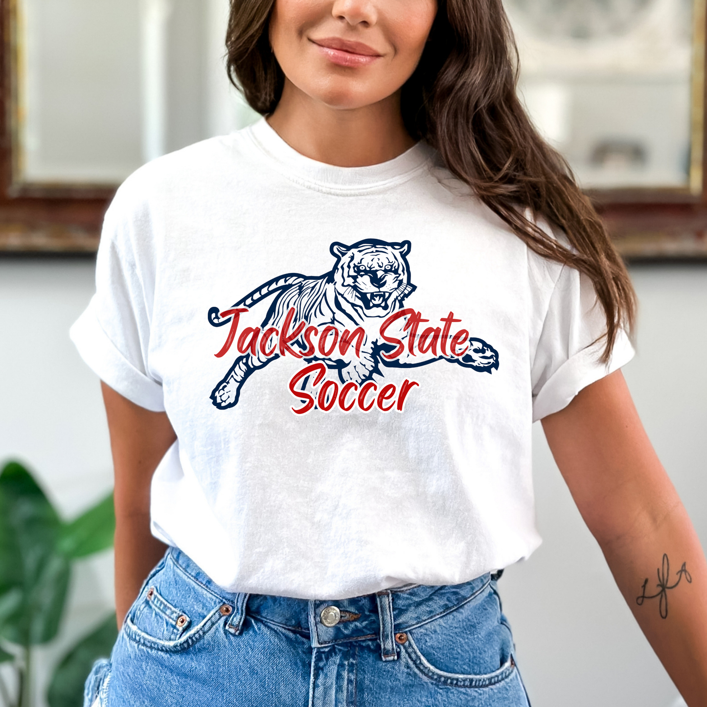 Jackson State Soccer Blue w/Red