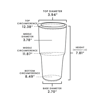 30 OZ. Powder Coated Tumbler